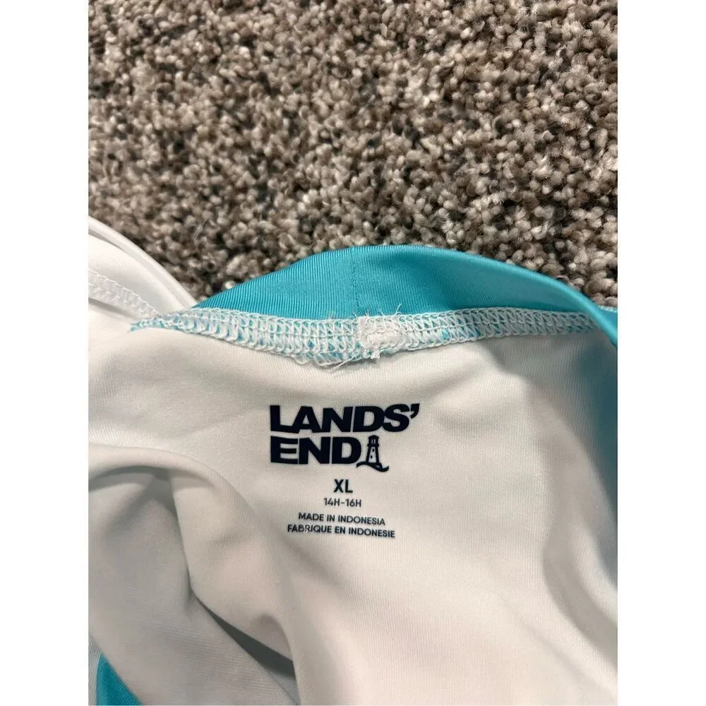 ‼️sale‼️Lands End rash guard size 14-16 husky. C34-1 -2